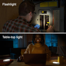 Camelion portable tabletop light doubles as a flashlight when unplugged