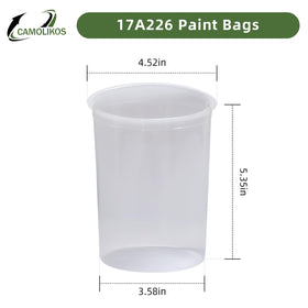 CAMOLIKOS 17A226 paint bags clear, ideal for handheld use and precise pours.