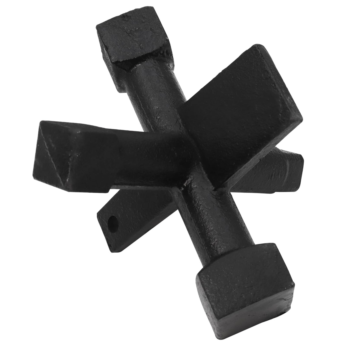 CAMOLIKOS 6-sided cleanout wrench in steel for reliable grip and effective blockage removal.