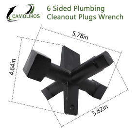 CAMOLIKOS cleanout plug wrench durability provides long-lasting performance for frequent plumbing tasks.
