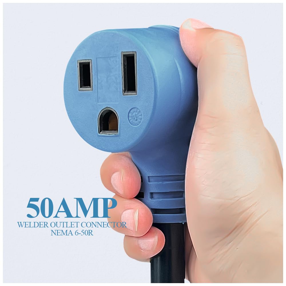 CAMPELIFY 4-prong to 3-prong welder connector converts outlets for welding.