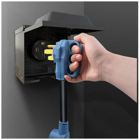 CAMPELIFY 8/3 AWG 12-inch welding cord rated for 50A.