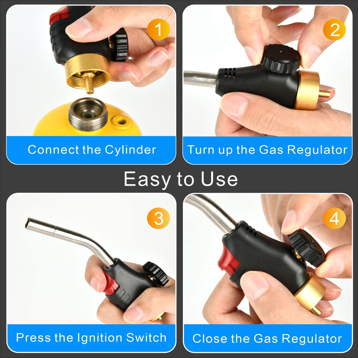 CAMPFIRE Trigger Start Torch supports HVAC, soldering, brazing and more.