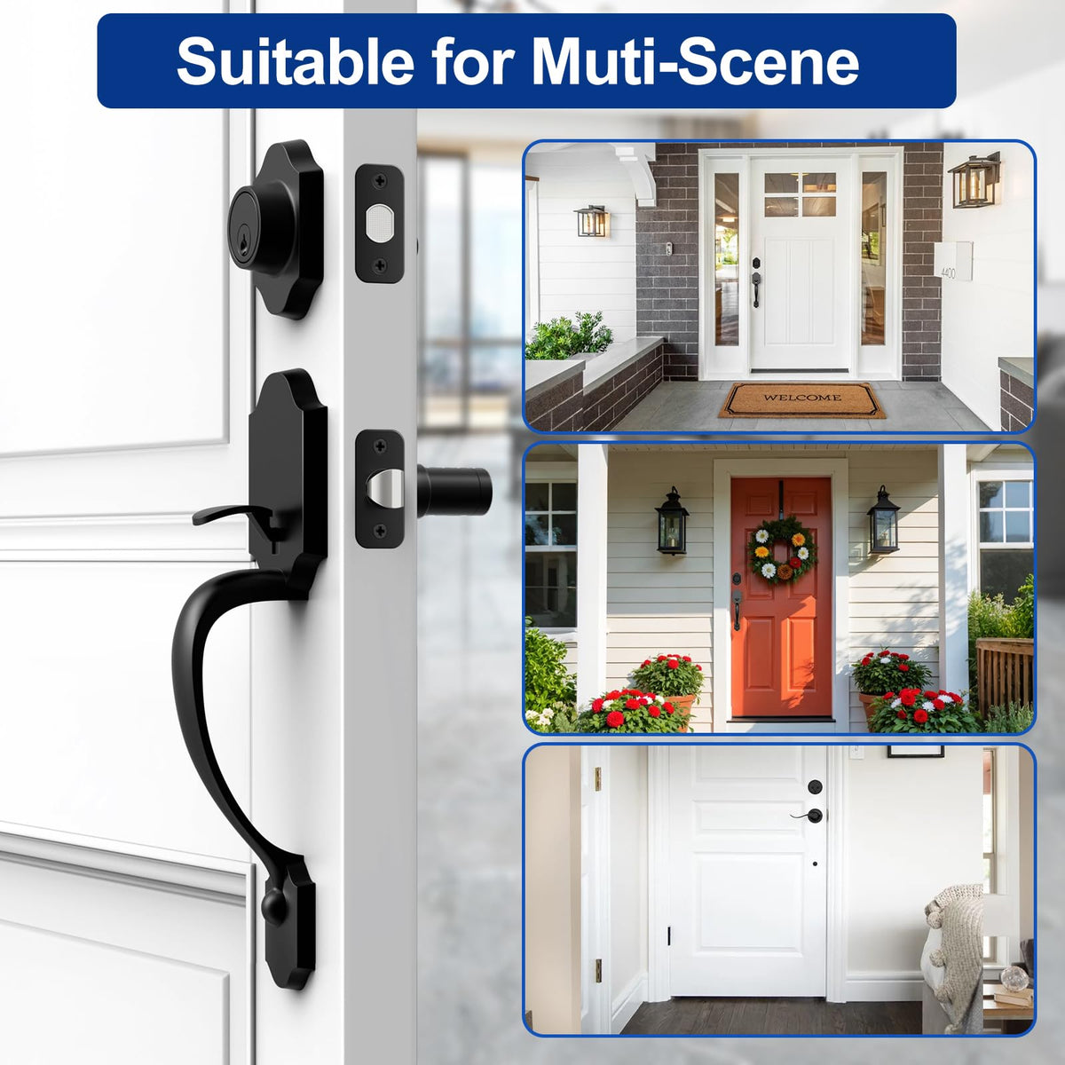 Camtek durable zinc alloy finish withstands weather while maintaining style.