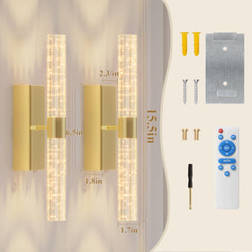 Camuucci dimmable LED sconce offers adjustable brightness with no glare.