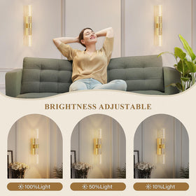 Camuucci gold brass finish adds elegant touch to living spaces.