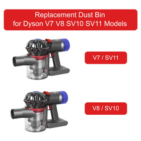 CandgFun Dyson SV10/SV11 compatible clear bin keeps dust contained and leak-free