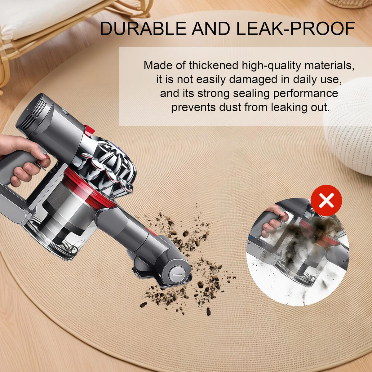 CandgFun V7/V8 seal area improves leak resistance for consistent suction