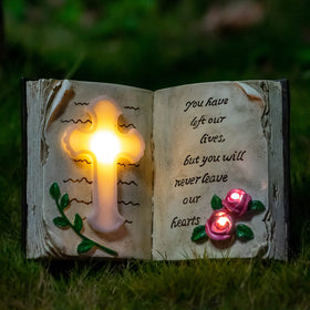 Candieslife grave marker light provides respectful nighttime visibility