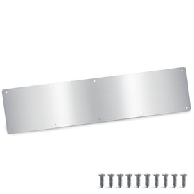 CANGETS door kick plate satin finish shields 6x28 inch doors from scuffs.