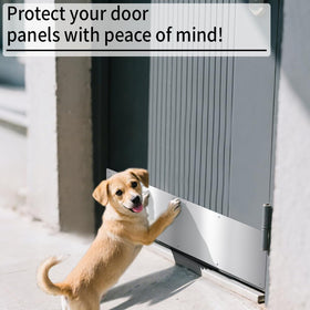 CANGETS pet-protection kick plate prevents claw marks and dirt on doors.