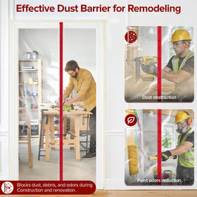 Canvino easy-install door cover that removes without wall damage after projects