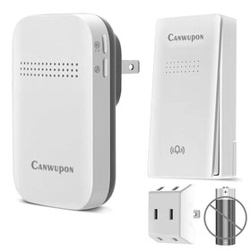CANWUPON wireless doorbell button, battery-free push for reliable porch alerts