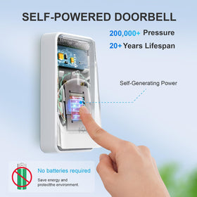 CANWUPON wireless doorbell receiver, plug-in unit audible across a large home
