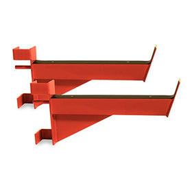 CAP Barbell safety catches front view with secure 500 lb lifting support