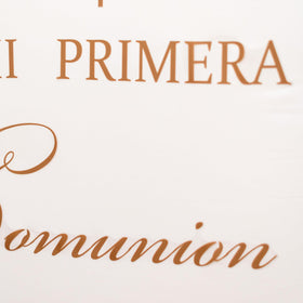 Capiont Caption God Bless Decal: baptism photo backdrop for memorable moments.