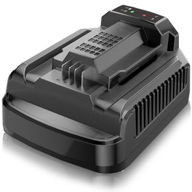 Capowill rapid charger for CH2100, front view, compact and ready for fast EGO charging
