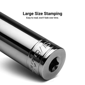 Capri Tools 1/4 in drive 12-point shallow socket 9/16 in for clearance tasks.