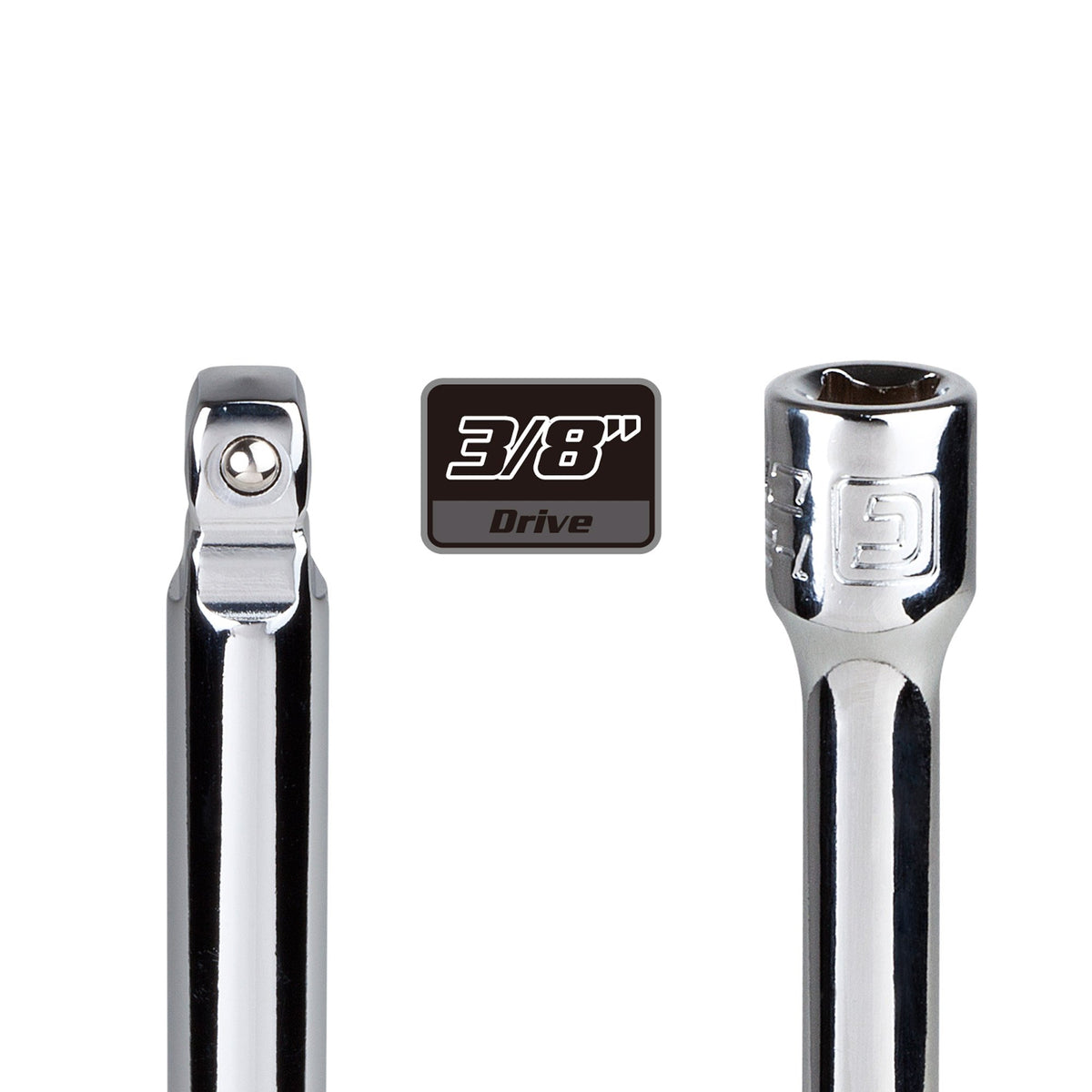 Capri Tools 182623 spring detent holds sockets securely in place.