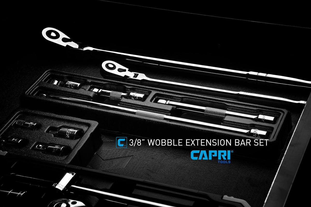 Capri Tools 182623 chrome plated finish resists corrosion for lasting use.
