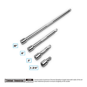 Capri Tools 182623 knurled grip aids hand turning for loosened fasteners.