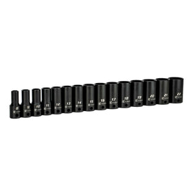 Capri Tools 3/8 drive semi-deep 8mm socket for high-torque fastening.