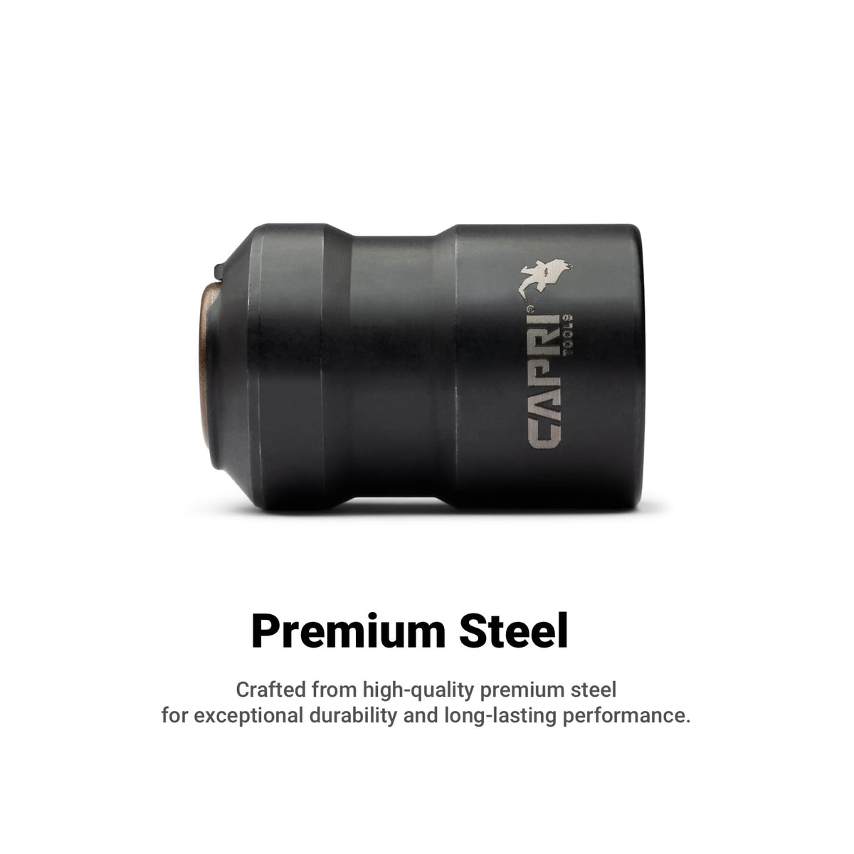 Capri Tools Quick Change Chuck uses premium steel for lasting durability.