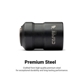 Capri Tools Quick Change Chuck uses premium steel for lasting durability.