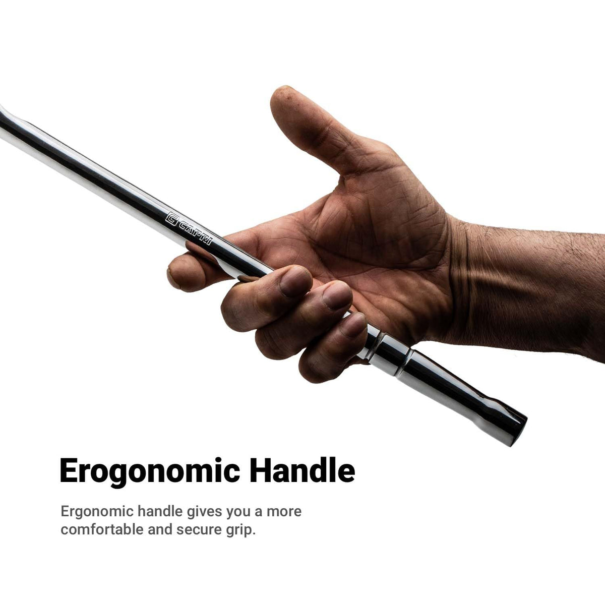 Capri Tools Wrench Extender MaxChrome finish enhances durability and corrosion resistance.