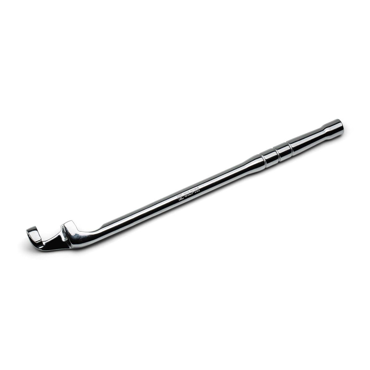Capri Tools Wrench Extender demonstrates extended reach for tight spaces.