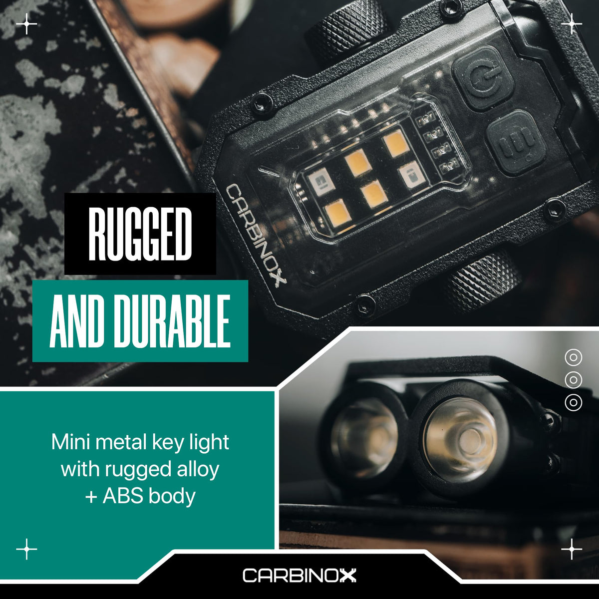 CARBINOX Flashlight Mini life-grade waterproof protection against splashes