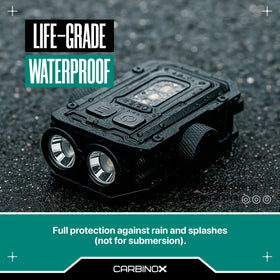 CARBINOX Flashlight Mini seven-mode dimming for versatile brightness