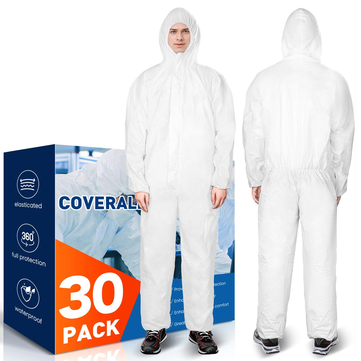 CAREGY disposable coveralls with breathable material for all-day comfort