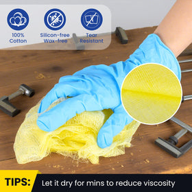 CAREGY 48-pack tack cloths provide convenient, ready-use surface prep.