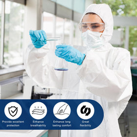 CAREGY unisex protective suit suitable for indoor and outdoor work environments