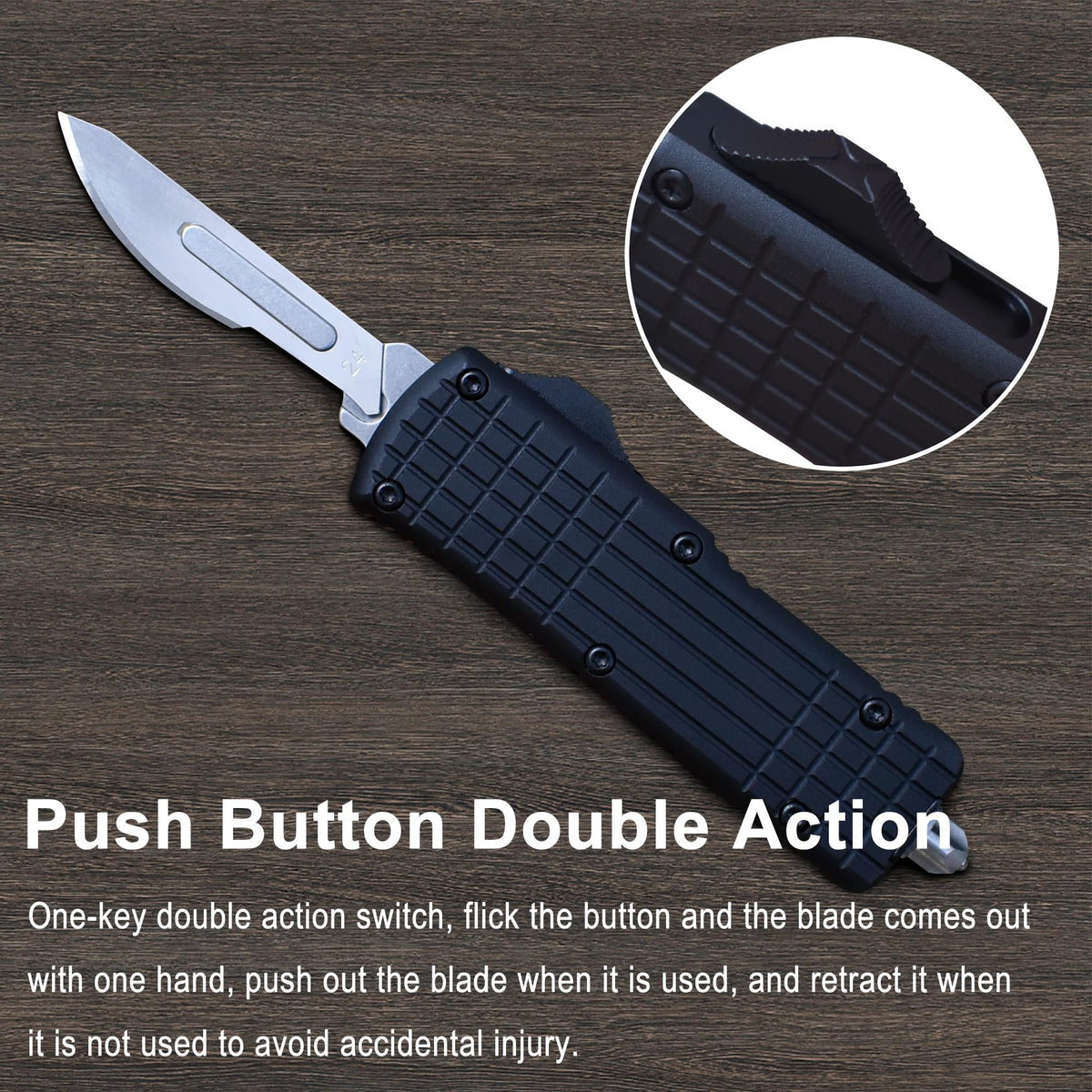 Caressolove aluminium alloy handle for lightweight durability and secure grip.