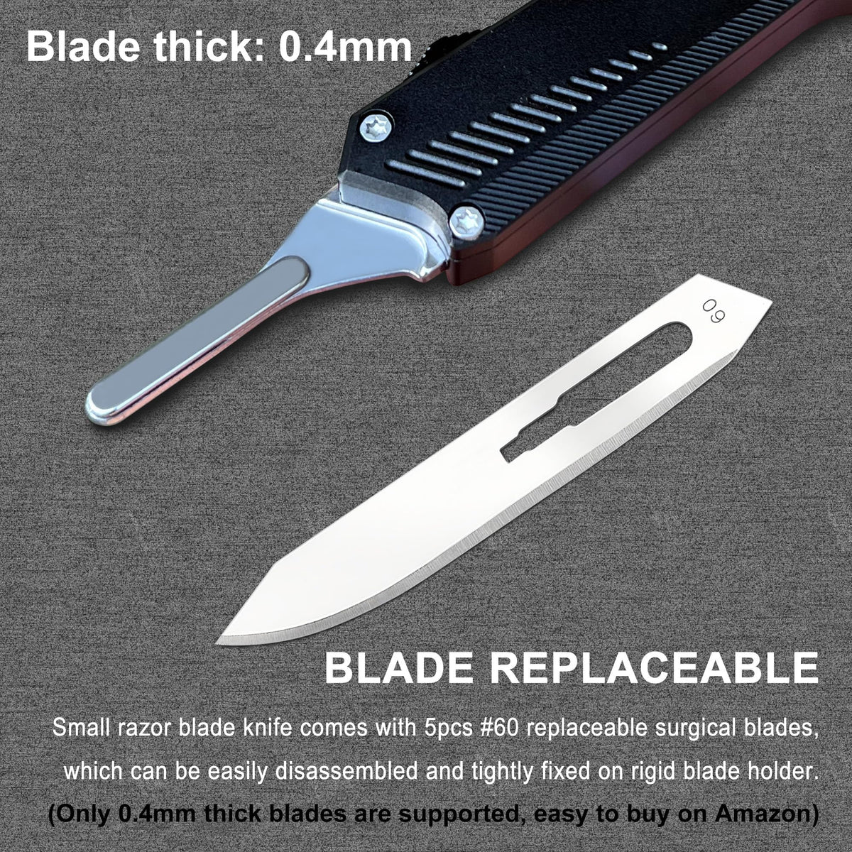 Caressolove five replaceable blades ensure long lasting sharpness for craft and packaging work.