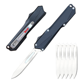 Caressolove automatic scalpel knife handle offers a secure grip for precise cuts in daily tasks.