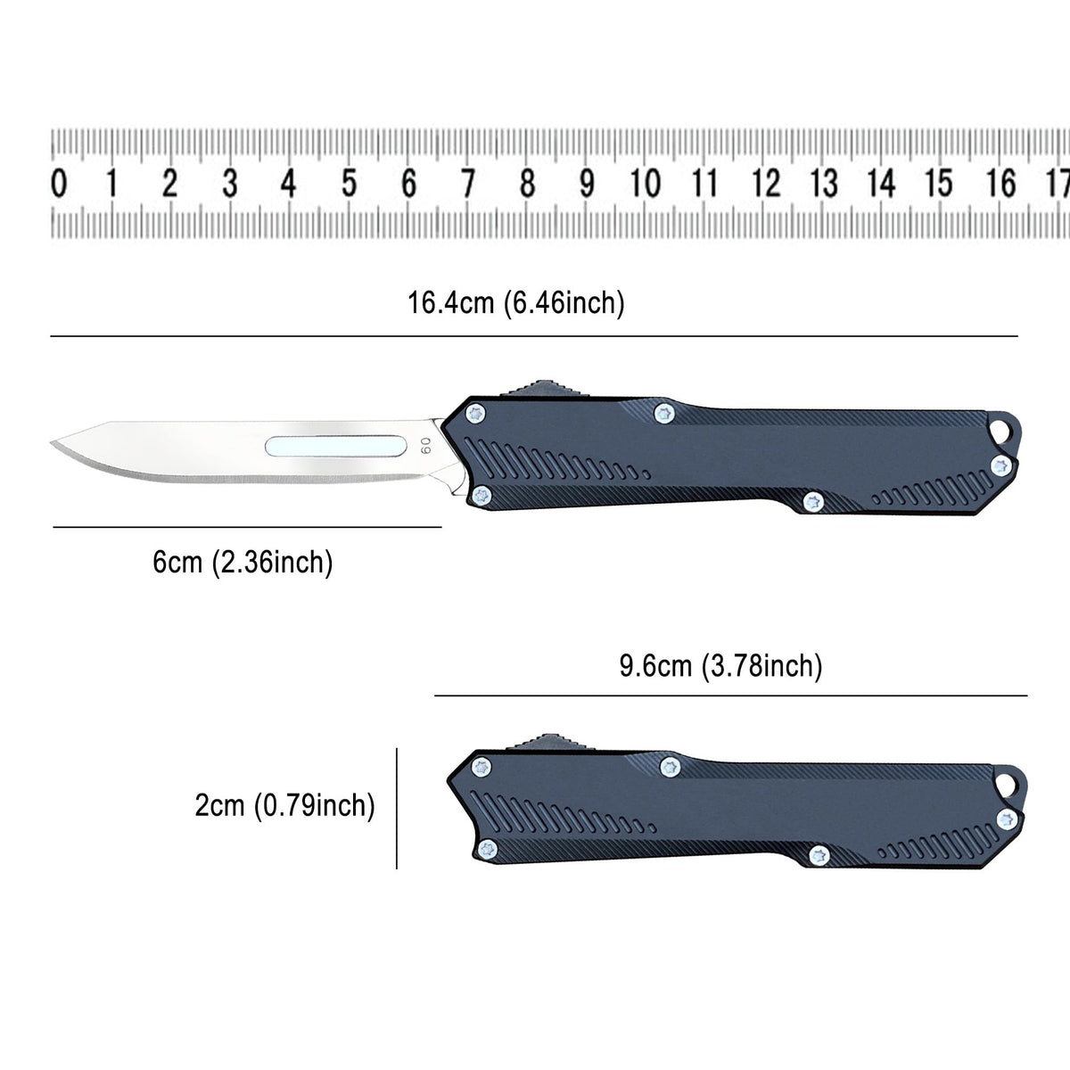 Caressolove blade holder and edge provide precise alignment for stable controlled cuts.