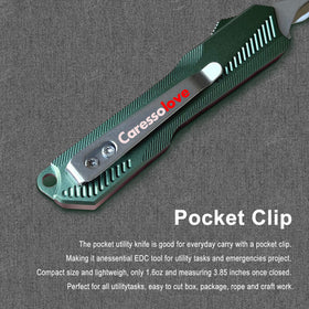 Caressolove double-action auto retractable mechanism enables safe blade exposure