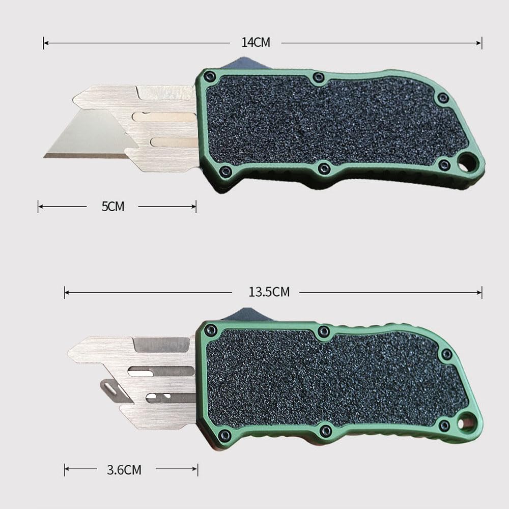 Caressolove ergonomic aluminum grip offers steady control while cutting.