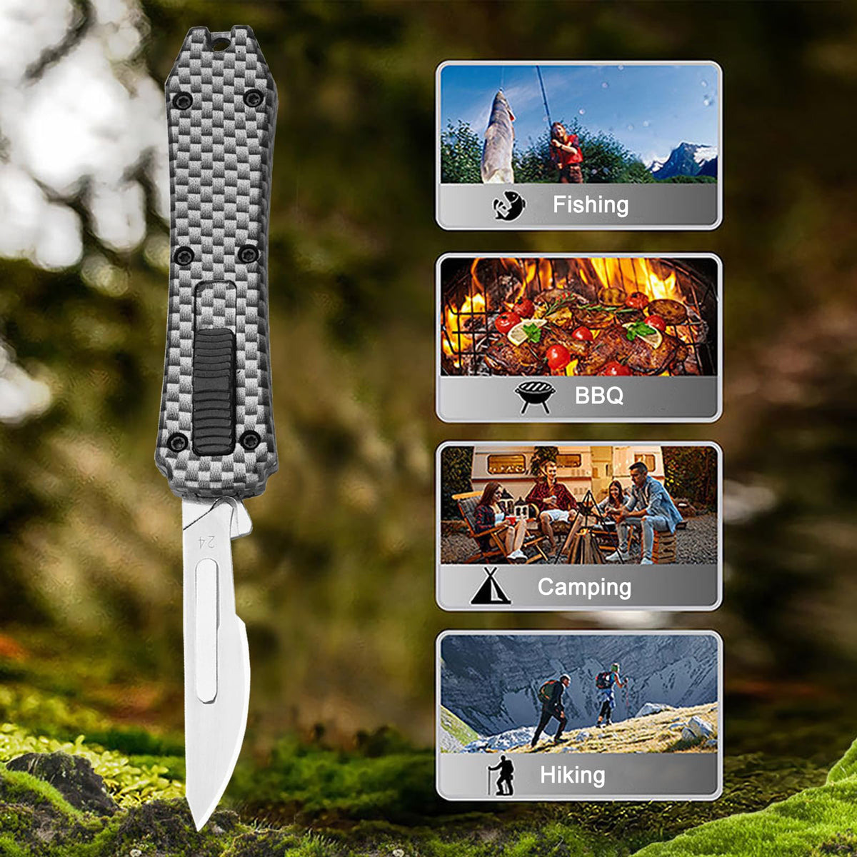 Caressolove Switch Blades Knife blade replacement feature enables quick changes.