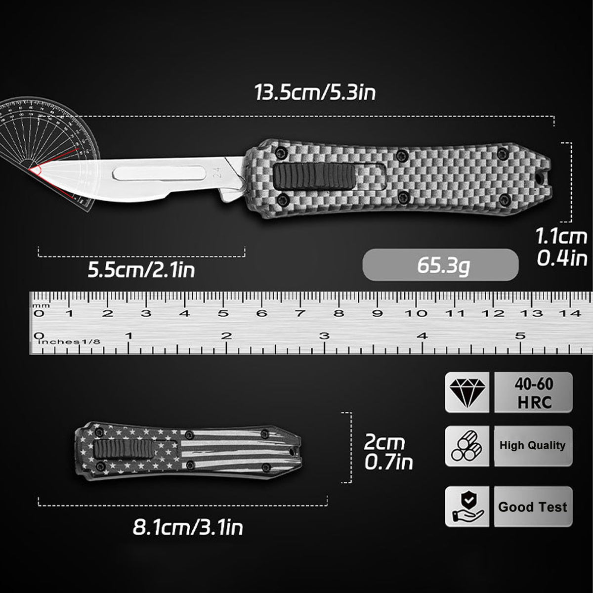 Caressolove Switch Blades Knife ten-by-twenty-four blades kit supports versatile tasks.