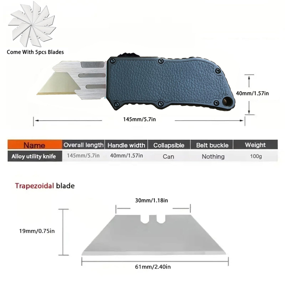 Caressolove knife ideal for unpacking boxes and envelopes.