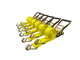 Cargo Control ratchet strap mechanism for fast, secure cargo tightening on the go.