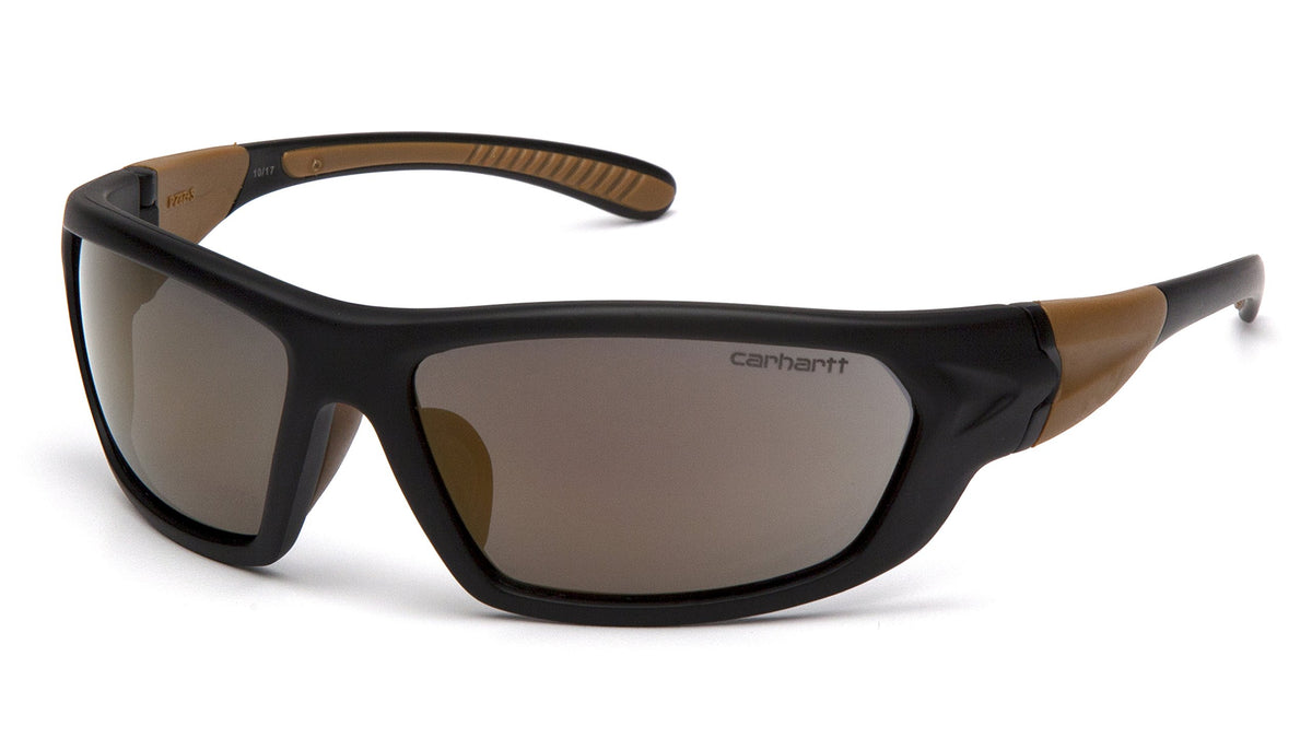 Carhartt CHB290D Carbondale antique mirror lens eyewear for durable eye protection on outdoor jobs.