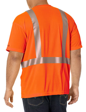Carhartt HV Force pocket detail showing utility pocket and breathable fabric