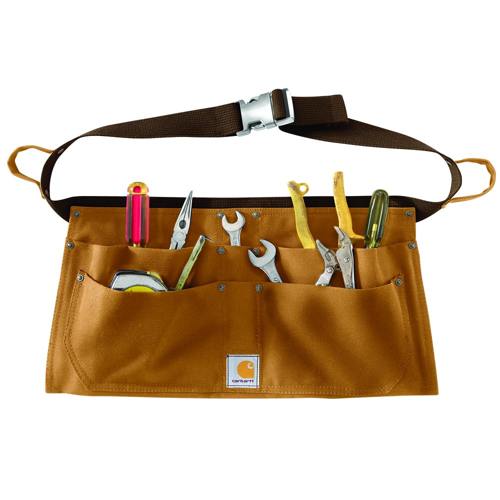 Carhartt men's firm duck waist apron with multiple pockets for quick tool access