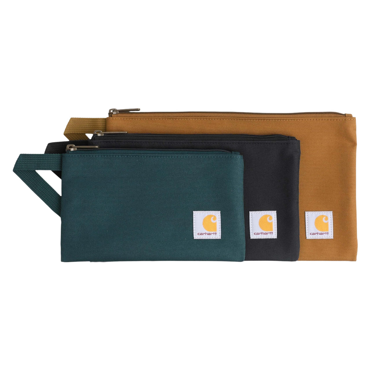 Carhartt pouch small edc with see-through panel for quick access to pens and tools
