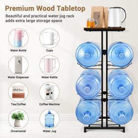 CAROD 3-tier storage shelves show organized bottle capacity